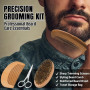 Coffret Kit Soin Barbe Homme,Idee Cadeau Homme Original pour Papa Frere Lui Mari Son Copain,Kit Entretien Barbe Complet ave Sham