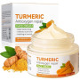 Crème Visage au Curcuma et à la Vitamine C, Crème au Anti Taches, Hydratant Anti-Âge, Cream Éclaircissante pour Les Taches Brune