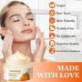 Crème Visage au Curcuma et à la Vitamine C, Crème au Anti Taches, Hydratant Anti-Âge, Cream Éclaircissante pour Les Taches Brune