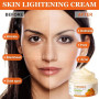 Crème Visage au Curcuma et à la Vitamine C, Crème au Anti Taches, Hydratant Anti-Âge, Cream Éclaircissante pour Les Taches Brune