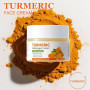 Crème Visage au Curcuma et à la Vitamine C, Crème au Anti Taches, Hydratant Anti-Âge, Cream Éclaircissante pour Les Taches Brune