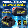 MAKTUL Mini Tronçonneuse à Batterie 6‘’/15cm, 8000 mAh (2x 4000mAh 20V), Coupe Branche Scie Électrique Élagueuse, Tailler Arbres