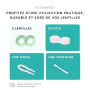 AUNIRY Lentilles Couleur Vert "EMERALD" Naturel : Kit Complet (2 Lentilles, Pince, Ventouse Et Étui), 12 Mois, Sans Correction,