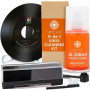 Kit Nettoyage Vinyle par SPINCARE | 5-en-1 Nettoyante pour LP Disques Vinyle, Antistatique Tampon Nettoyant en Velours, Support