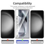 NEW'C Lot de 3, Verre Trempé pour Samsung Galaxy S24 Ultra Protection efficace contre les Rayures - sans Bulles - Ultra Résistan