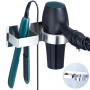 YYBO Porte seche Cheveux Mural, Support seche Cheveux, Porte seche Cheveux et lisseur, Porte seche Cheveux sans percage Support