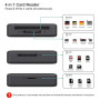 Lecteur de Carte mémoire, BENFEI 4 in 1 USB-C vers SD Adaptateur de Lecteur de Carte SD Micro SD MS CF, Compatible avec iPhone 1