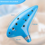 Ohuhu Ocarina, Legend of Zelda Ocarina 12 Trous Céramique Alto C Instrument de Musique, Ocarinas avec Livre de Chansons (Chanson