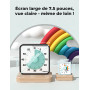 LIORQUE 19cm Grand Minuteur Visuel Timer Classe Aimanté, Silencieux sans Tic-Tac, 3 Modes d'Alarme: Sonnerie, Lumière et Vibrati