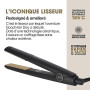ghd - Lisseur cheveux ghd original - Fer à lisser professionnel (Noir) - Cheveux lisses, doux et brillants, sans chaleur extrême