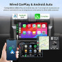 Autoradio Bluetooth 1 DIN avec Carplay et Android Auto - 7 Pouces HD Ecran Tactile Poste Radio Voiture Soutien Lien Miroir iOS/A