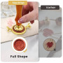Formes de sceau en cire métalliques pour tampon de sceau en cire de 1 pouce, étoile octogonale ronde en fleur, pour invitations