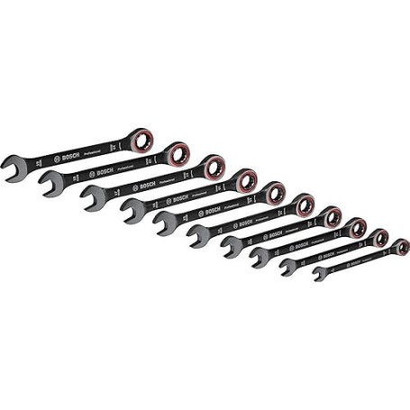 Bosch Professional set de clés mixtes 10 pièces (8/10/12/13/14/15/16/17/18/19 mm, sac) - Set Amazon Exclusive