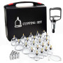 Cupping Therapy Ventouse Chinoise, 22 Pcs Ventouses Set pour Visage et Corps, Professionnelles Anti Cellulite et Détendre Muscle