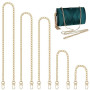 5 Pièces Chaîne de Sac à Main, Chaîne de Rechange en Métal, 40cm, 60cm, 80cm, 100cm, 120cm Chaine Sac Or avec Boucles, Sac à Ban