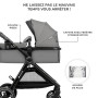 Kinderkraft ESME Poussette 3 en 1 avec porte-bébé Mink PRO I-Size, système de voyage, poussette bébé, poussette pliable, pour no