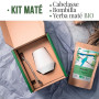 ORIGEENS CALEBASSE MATÉ - Conditionné en France - Kit Mate Complet avec Tasse Maté Céramique Artisanale (Portugal), Bombilla, Ye