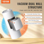 VEVOR Gobelets Thermos à Sublimation de 89 cL, 8PCs, Fins et Droits, Bouteille Sublimable en Acier Inoxydable, Vierges, à Double