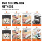 VEVOR Gobelets Thermos à Sublimation de 89 cL, 8PCs, Fins et Droits, Bouteille Sublimable en Acier Inoxydable, Vierges, à Double