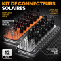 SOMELINE Pince à sertir, Outils de Sertissage Solaires Pour 2.5/4/6 mm² Cable Solaire, avec 12 Paires de Connecteurs Solaires, 1