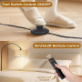 YICAIZI Lampadaire LED sur Pied Salon - 9W 900LM Lampe sur Pied Arc avec Télécommande & E27 Ampoule, Lampe Liseuse Réglables pou