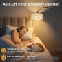 YICAIZI Lampadaire LED sur Pied Salon - 9W 900LM Lampe sur Pied Arc avec Télécommande & E27 Ampoule, Lampe Liseuse Réglables pou