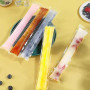 Tsathoggua Lot de 100 Moule à Glace, Moule Sacs Popsicle Sans Bpa, Sachet Glace à l'Eau avec Un Entonnoir Circulaire Inclus, Un