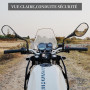 Cretassion Lot de 2 rétroviseurs moto certifiés E/M8 M10, filetage droit/gauche, compatibles scooter, ATV, cyclomoteur, vélo éle