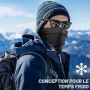 WTACTFUL 1/2Pcs Cache Cou Moto, Respirant Cache Col Homme Hiver Tour de Cou Chaud Temps Froid Cache Cou, Cagoule de ski Coupe-Ve