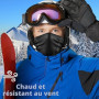 WTACTFUL 1/2Pcs Cache Cou Moto, Respirant Cache Col Homme Hiver Tour de Cou Chaud Temps Froid Cache Cou, Cagoule de ski Coupe-Ve