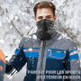 WTACTFUL 1/2Pcs Cache Cou Moto, Respirant Cache Col Homme Hiver Tour de Cou Chaud Temps Froid Cache Cou, Cagoule de ski Coupe-Ve