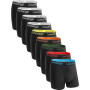 Lowbangge Premium Boxer Homme,Caleçon Homme Coton(Lot de 9),Coupe Confortable avec Technologie d'ajustement Parfait