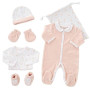 KINOUSSES - Kit Naissance Bébé Velours – Ensemble Naissance Nouveau-né Mixte Fille & Garçon – Coffret Vêtements Bébé