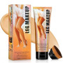 Maquillage Des Jambes, Fond de Teint Jambes Waterproof, Avec Pinceau de Maquillage Extra Large pour le Corps, Couverture de Tato