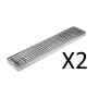 Bac de Récupération Acier Inoxydable 50x10cm Tapis de Bar Egouttoir Bac Récepteur INOX Comptoir Drip Tray Barmat Plateau d'Egout
