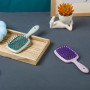 LORSEX Lot de 2 brosses à cheveux, brosse démêlante pour cheveux naturels pour cheveux crépus, ondulés et bouclés (Violet + Vert