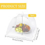 3 Pièces Cloche Alimentaire Pliable Anti Insectes, Anti-mouche Couvercle de Nourriture en Maille Pliant Tente Parapluie pour Bar
