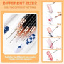 Sularpek 5 Pièces Pinceau Nail Art Ongles, Pinceaux Nail Art Liner Ultra Fin, Pinceau Liner Ongle pour Les Lignes Longues, Détai