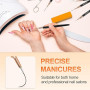 Sularpek 5 Pièces Pinceau Nail Art Ongles, Pinceaux Nail Art Liner Ultra Fin, Pinceau Liner Ongle pour Les Lignes Longues, Détai