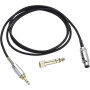 Yizhet Câble Audio de Remplacement - Compatible avec Casques AKG K240, K240S, K240MKII, Q701, K702, K141 et Plus (1,2 m)