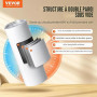 VEVOR Gobelets Thermos à Sublimation de 59 cL, 24PCs, Fins et Droits, Bouteille Sublimable en Acier Inoxydable, Vierges, à Doubl