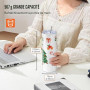 VEVOR Gobelets Thermos à Sublimation de 59 cL, 24PCs, Fins et Droits, Bouteille Sublimable en Acier Inoxydable, Vierges, à Doubl