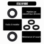Lot de 3 pièces de Rechange pour Joint d'étanchéité Sodastream, Joint d'étanchéité Crystal de Rechange, Adaptateur de Joint, Joi