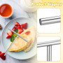 Hemobllo Râteau à Crêpes en Acier Inoxydable (19 cm), Rozell Professionnel pour Poêle et Crêpière, Étaleur de Pâte Répartiteur M