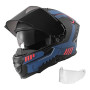 VEVOR Casque Modulable, Casque de Moto Intégral ou Ouvert 3/4 à Mentonnière Relevable, pour Moto Routière Trajets Quotidiens Voy