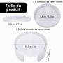 Réutilisable Coaster Moules, e,Plateau en Silicone, Moules à Sous Verres pour Moulage résine,Sous Verres en Silicone Moulés en R