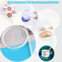 Réutilisable Coaster Moules, e,Plateau en Silicone, Moules à Sous Verres pour Moulage résine,Sous Verres en Silicone Moulés en R