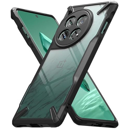 Ringke Coque Compatible avec OnePlus 12 5G [Fusion-X] Antichoc Protection [Militaire Défense] Résistant aux Rayures Polycarbonat
