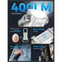 Smiling Shark TP-01 Mini Lampe de Poche, Lampe LED Porte-clés 400 Lumens COB Rechargeable Type-C Multi-Modes (Fort/Faible/Cligno