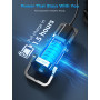 Smiling Shark TP-01 Mini Lampe de Poche, Lampe LED Porte-clés 400 Lumens COB Rechargeable Type-C Multi-Modes (Fort/Faible/Cligno